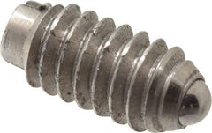 Gibraltar - 5-40, 0.062" Ball Diam, 1/4" Body Length, 0.02" Max Ball Reach, Threaded Ball Plunger - Steel Body, Steel Ball, 0.25 Lb Initial End Force, 0.75 Lb Final End Force - USA Tool & Supply