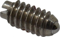 Gibraltar - 5-40, 0.062" Ball Diam, 1/4" Body Length, 0.02" Max Ball Reach, Threaded Ball Plunger - Steel Body, Steel Ball, 0.25 Lb Initial End Force, 0.75 Lb Final End Force, Locking Element - USA Tool & Supply