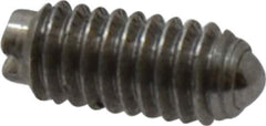 Gibraltar - 6-40, 0.078" Ball Diam, 5/16" Body Length, 0.023" Max Ball Reach, Threaded Ball Plunger - Steel Body, Steel Ball, 0.5 Lb Initial End Force, 1 Lb Final End Force - USA Tool & Supply