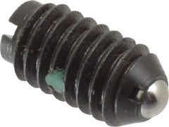 Gibraltar - 5/16-18, 0.156" Ball Diam, 37/64" Body Length, 0.04" Max Ball Reach, Threaded Ball Plunger - Steel Body, Steel Ball, 4 Lb Initial End Force, 9 Lb Final End Force, Locking Element - USA Tool & Supply