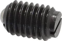 Gibraltar - 1/2-13, 0.281" Ball Diam, 3/4" Body Length, 0.072" Max Ball Reach, Threaded Ball Plunger - Steel Body, Steel Ball, 6 Lb Initial End Force, 12 Lb Final End Force - USA Tool & Supply