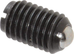 Gibraltar - 5/8-11, 0.375" Ball Diam, 63/64" Body Length, 0.096" Max Ball Reach, Threaded Ball Plunger - Steel Body, Steel Ball, 9 Lb Initial End Force, 18 Lb Final End Force, Locking Element - USA Tool & Supply
