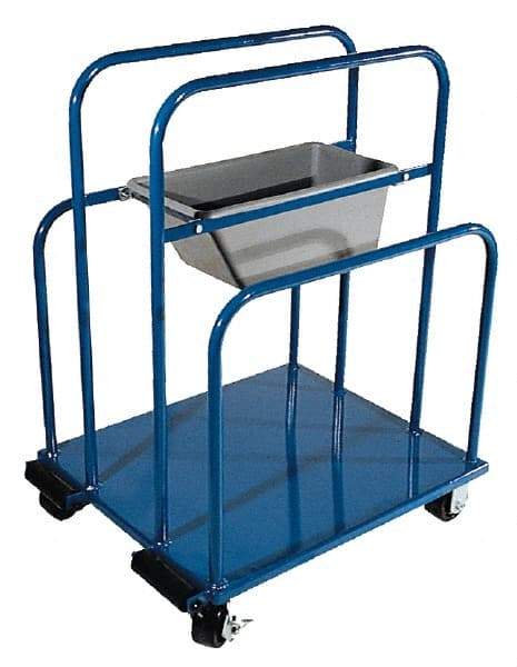 Vestil - 2,000 Lb Capacity Steel Panel Cart - Steel Deck, 26" OAW - USA Tool & Supply