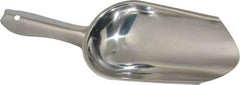 VOLLRATH - 5 oz Silver Stainless Steel Round Bottom Scoop - 5" Wide x 5-1/2" Deep Bowl, 4" Handle Length, 9-1/2" OAL - USA Tool & Supply