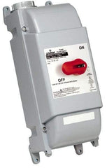 Leviton - 3 Phase, 600V, 3 Pole, 4X, Enclosed Fused Cam & Disconnect Switch - USA Tool & Supply