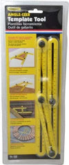 General - 1 mm Graduation, Glass filled Nylon Angle Template Tool - 6-3/4 Inch Base Length - USA Tool & Supply