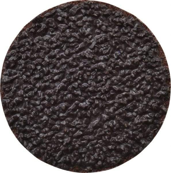 Tru-Maxx - 1-1/2" Disc Diam, 24 Grit, Aluminum Oxide Quick Change Disc - Type R Attaching System, Coated, Brown, Very Coarse Grade, 30,000 RPM - USA Tool & Supply