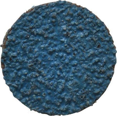 Tru-Maxx - 1" Disc Diam, 36 Grit, Zirconia Alumina Quick Change Disc - Type R Attaching System, Coated, Blue, Very Coarse Grade, 20,000 RPM - USA Tool & Supply