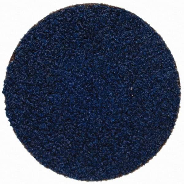 Tru-Maxx - 1-1/2" Disc Diam, 50 Grit, Zirconia Alumina Quick Change Disc - Type R Attaching System, Coated, Blue, Coarse Grade, 20,000 RPM - USA Tool & Supply