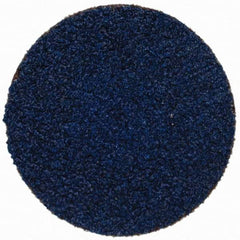Tru-Maxx - 1-1/2" Disc Diam, 50 Grit, Zirconia Alumina Quick Change Disc - Type R Attaching System, Coated, Blue, Coarse Grade, 20,000 RPM - USA Tool & Supply