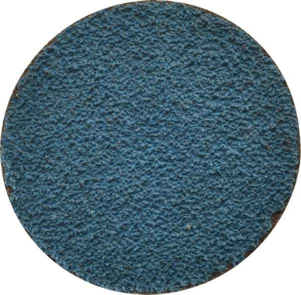 Tru-Maxx - 1-1/2" Disc Diam, 60 Grit, Zirconia Alumina Quick Change Disc - Type R Attaching System, Coated, Blue, Medium Grade, 20,000 RPM - USA Tool & Supply