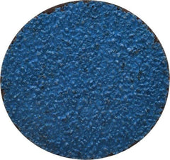 Tru-Maxx - 2" Disc Diam, 36 Grit, Zirconia Alumina Quick Change Disc - Type R Attaching System, Coated, Blue, Very Coarse Grade, 20,000 RPM - USA Tool & Supply