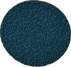 Tru-Maxx - 2" Disc Diam, 40 Grit, Zirconia Alumina Quick Change Disc - Type R Attaching System, Coated, Blue, Coarse Grade, 20,000 RPM - USA Tool & Supply