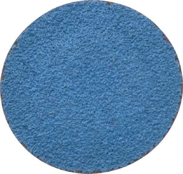 Tru-Maxx - 2" Disc Diam, 50 Grit, Zirconia Alumina Quick Change Disc - Type R Attaching System, Coated, Blue, Coarse Grade, 20,000 RPM - USA Tool & Supply