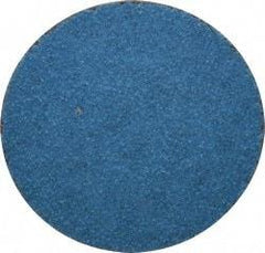 Tru-Maxx - 2" Disc Diam, 60 Grit, Zirconia Alumina Quick Change Disc - Type R Attaching System, Coated, Blue, Medium Grade, 20,000 RPM - USA Tool & Supply