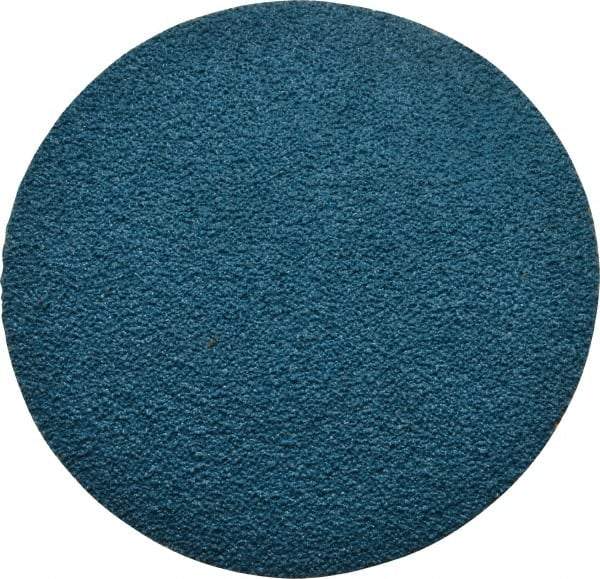 Tru-Maxx - 2" Disc Diam, 80 Grit, Zirconia Alumina Quick Change Disc - Type R Attaching System, Coated, Blue, Medium Grade, 20,000 RPM - USA Tool & Supply