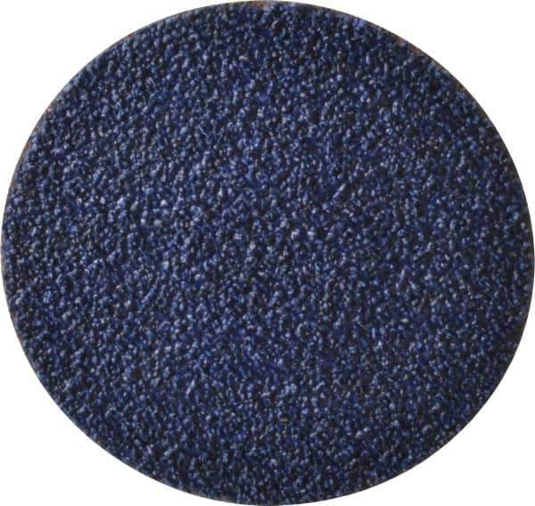 Tru-Maxx - 3" Disc Diam, 36 Grit, Zirconia Alumina Quick Change Disc - Type R Attaching System, Coated, Blue, Very Coarse Grade, 20,000 RPM - USA Tool & Supply