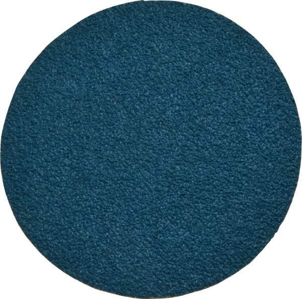 Tru-Maxx - 3" Disc Diam, 50 Grit, Zirconia Alumina Quick Change Disc - Type R Attaching System, Coated, Blue, Coarse Grade, 20,000 RPM - USA Tool & Supply