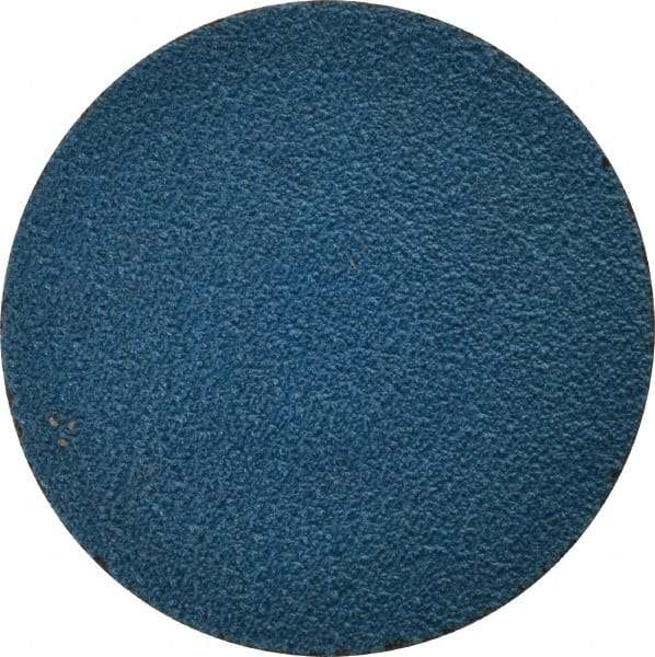 Tru-Maxx - 3" Disc Diam, 60 Grit, Zirconia Alumina Quick Change Disc - Type R Attaching System, Coated, Blue, Medium Grade, 20,000 RPM - USA Tool & Supply