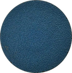 Tru-Maxx - 3" Disc Diam, 60 Grit, Zirconia Alumina Quick Change Disc - Type R Attaching System, Coated, Blue, Medium Grade, 20,000 RPM - USA Tool & Supply