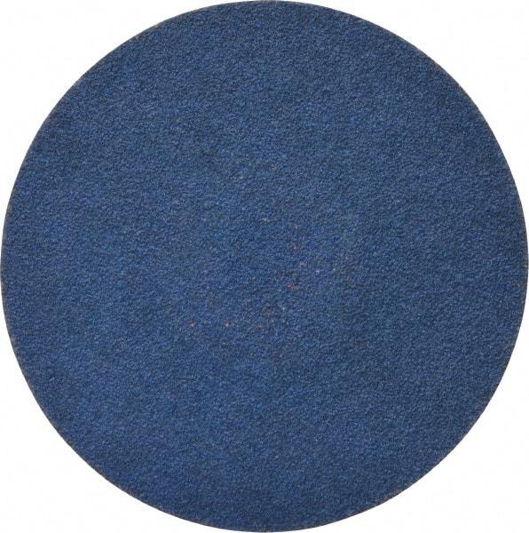 Tru-Maxx - 3" Disc Diam, 80 Grit, Zirconia Alumina Quick Change Disc - Type R Attaching System, Coated, Blue, Medium Grade, 20,000 RPM - USA Tool & Supply