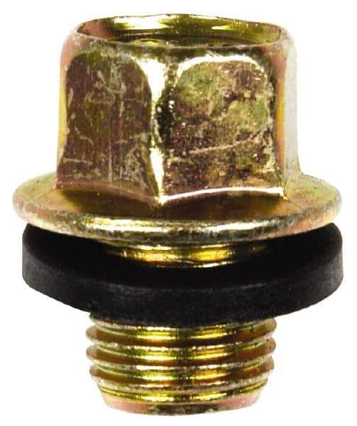 Dorman - Standard Oil Drain Plug with Gasket - M12x1.25 Thread - USA Tool & Supply