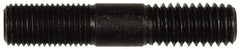 Dorman - 7/16-20 Long Thread, 7/16-14 Short Thread, 2-1/4" OAL Unequal Double Threaded Stud - Steel, Black Oxide Finish, 3/4" Long Thread Length, 3/4" Short Thread Length - USA Tool & Supply