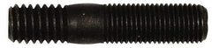 Dorman - 3/8-24 Long Thread, 3/8-16 Short Thread, 1-3/4" OAL Unequal Double Threaded Stud - Steel, Black Oxide Finish, 3/4" Long Thread Length, 1/2" Short Thread Length - USA Tool & Supply