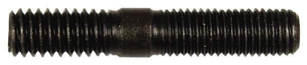 Dorman - 5/16-24 Long Thread, 5/16-18 Short Thread, 1-3/4" OAL Unequal Double Threaded Stud - Steel, Black Oxide Finish, 7/8" Long Thread Length, 9/16" Short Thread Length - USA Tool & Supply