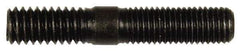 Dorman - 5/16-24 Long Thread, 5/16-18 Short Thread, 1-3/4" OAL Unequal Double Threaded Stud - Steel, Black Oxide Finish, 7/8" Long Thread Length, 9/16" Short Thread Length - USA Tool & Supply