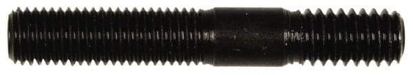 Dorman - 5/16-24 Long Thread, 5/16-18 Short Thread, 2" OAL Unequal Double Threaded Stud - Steel, Black Oxide Finish, 1" Long Thread Length, 9/16" Short Thread Length - USA Tool & Supply