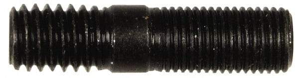 Dorman - 3/8-24 Long Thread, 3/8-16 Short Thread, 1-1/2" OAL Unequal Double Threaded Stud - Steel, 3/4" Long Thread Length, 1/2" Short Thread Length - USA Tool & Supply