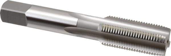 OSG - 3/4-16 UNF 4 Flute Bright Finish High Speed Steel Straight Flute Standard Hand Tap - Plug, Right Hand Thread, 4-1/4" OAL, 2" Thread Length, H2 Limit, Oversize - Exact Industrial Supply