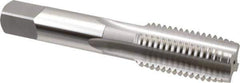 OSG - 7/8-9 UNC 4 Flute Bright Finish High Speed Steel Straight Flute Standard Hand Tap - Plug, Right Hand Thread, 4-11/16" OAL, 2-7/32" Thread Length, H2 Limit, Oversize - Exact Industrial Supply