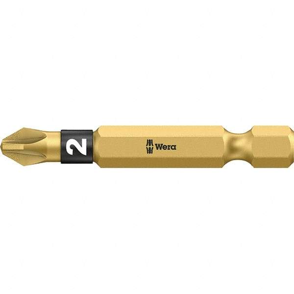 Wera - #3 Pozidriv Screwdriver Bit - 2" OAL - USA Tool & Supply