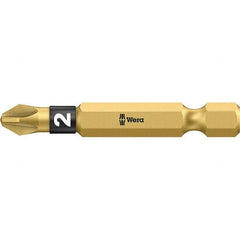 Wera - #3 Pozidriv Screwdriver Bit - 2" OAL - USA Tool & Supply