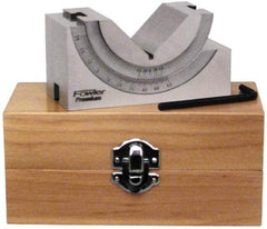 Fowler - 1-3/4" Max Capacity, 90° Angle, Steel V-Block - 3-3/4" Long x 1-3/4" Wide x 2" High, Sold as Individual - USA Tool & Supply