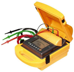 Fluke - Digital LCD Display, 2,000,000 Megohm Electrical Insulation Resistance Tester & Megohmmeter - 5,000 VDC Max Test Voltage, Powered by 12V Lead-Acid Battery - USA Tool & Supply