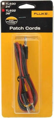 Fluke - Black/Red Electrical Test Equipment Patch Cord Set - Use with Test Equipment - USA Tool & Supply