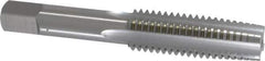 OSG - 5/8-11 UNC 3B 4 Flute Bright Finish High Speed Steel Straight Flute Standard Hand Tap - Taper, Right Hand Thread, 3-13/16" OAL, 1-13/16" Thread Length, H3 Limit, Oversize - Exact Industrial Supply