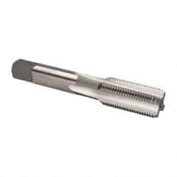 OSG - 11/16-16 UNS 4 Flute Bright Finish High Speed Steel Straight Flute Standard Hand Tap - Bottoming, Right Hand Thread, 4-1/32" OAL, 1-13/16" Thread Length, H3 Limit, Oversize - Exact Industrial Supply