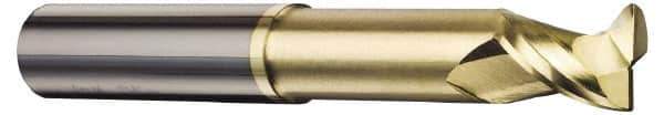 Accupro - 1", 2 Flute, Single End, Solid Carbide, 0.045" Corner Radius End Mill - 5" OAL, 45° Helix, Right Hand Flute, 1-1/4" LOC, Right Hand Cut, 2-5/8" Extended Reach - USA Tool & Supply