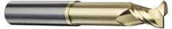 Accupro - 1/2", 2 Flute, Single End, Solid Carbide, 0.02" Corner Radius End Mill - 3" OAL, 45° Helix, Right Hand Flute, 5/8" LOC, Right Hand Cut, 1-3/8" Extended Reach - USA Tool & Supply