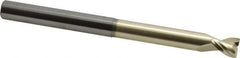 Accupro - 1/2", 2 Flute, Single End, Solid Carbide, 0.02" Corner Radius End Mill - 6" OAL, 45° Helix, Right Hand Flute, 5/8" LOC, Right Hand Cut, 3-1/8" Extended Reach - USA Tool & Supply