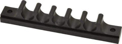 Midwest Control - 1/2 Hose OD, Multitube Holder - Black, 5 Slots, 4-1/2" OAL, 0.218" Mounting Hole, For Use With Plastic Tubing, Hose & Wire - USA Tool & Supply