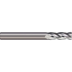 Square End Mill: 0.4331'' Dia, 1.1811'' LOC, 3 Flutes, Solid Carbide Single End, Uncoated, 30 ° Helix, Centercutting, RH Cut, RH Flute