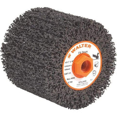 WALTER Surface Technologies - 4-1/2" Diam, Aluminum Oxide Unmounted Flap Wheels - 5/8" Hole, 4" Wide, Nonwoven, Coarse Grade, 3,800 Max RPM - USA Tool & Supply