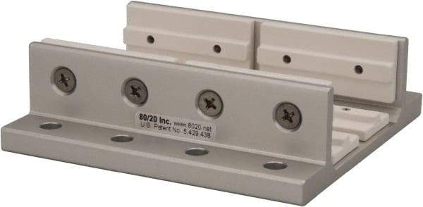 80/20 Inc. - 3.937" Wide, 1.218" High, Open Shelving Accessory/Component - Aluminum, 4" Deep, Use with Series 10 - 1020 Extrusion - USA Tool & Supply