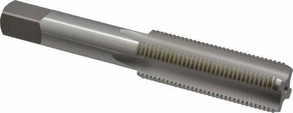 OSG - 5/8-18 UNF 2B 4 Flute Bright Finish High Speed Steel Straight Flute Standard Hand Tap - Bottoming, Right Hand Thread, 3-13/16" OAL, 1-13/16" Thread Length, H5 Limit, Oversize - USA Tool & Supply