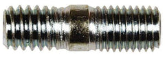 Dorman - M8x1.25 30mm OAL Unequal Double Threaded Stud - Steel, Black Oxide Finish, 20mm Long Thread Length, 10mm Short Thread Length, Metric - USA Tool & Supply